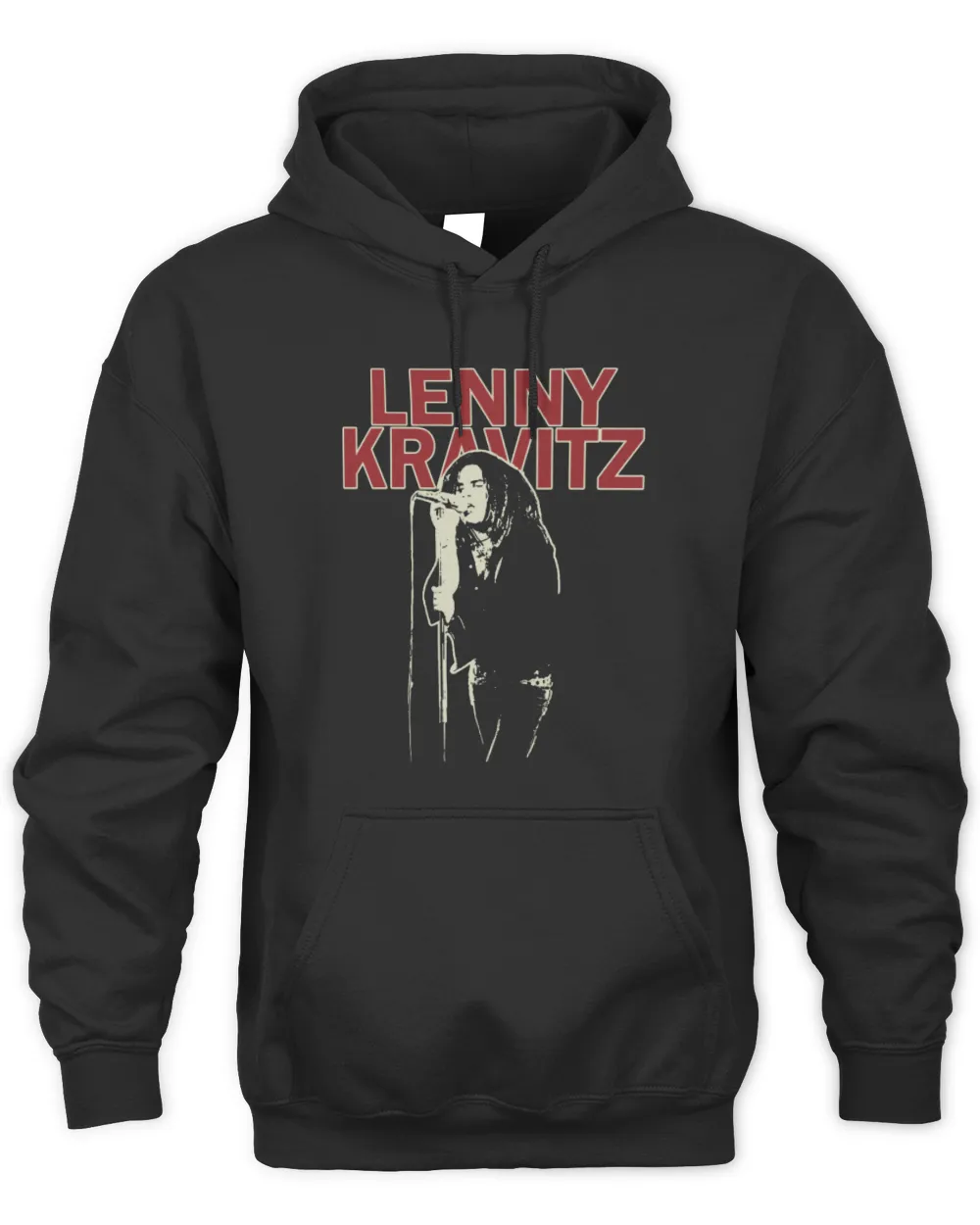 Lenny Kravitz Merch Mic Pose Hoodie
