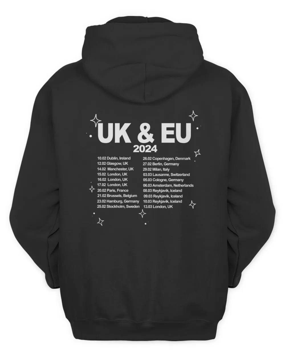Bewitched Uk-Eu Navy Tour Hoodie Laufey Official Clothing