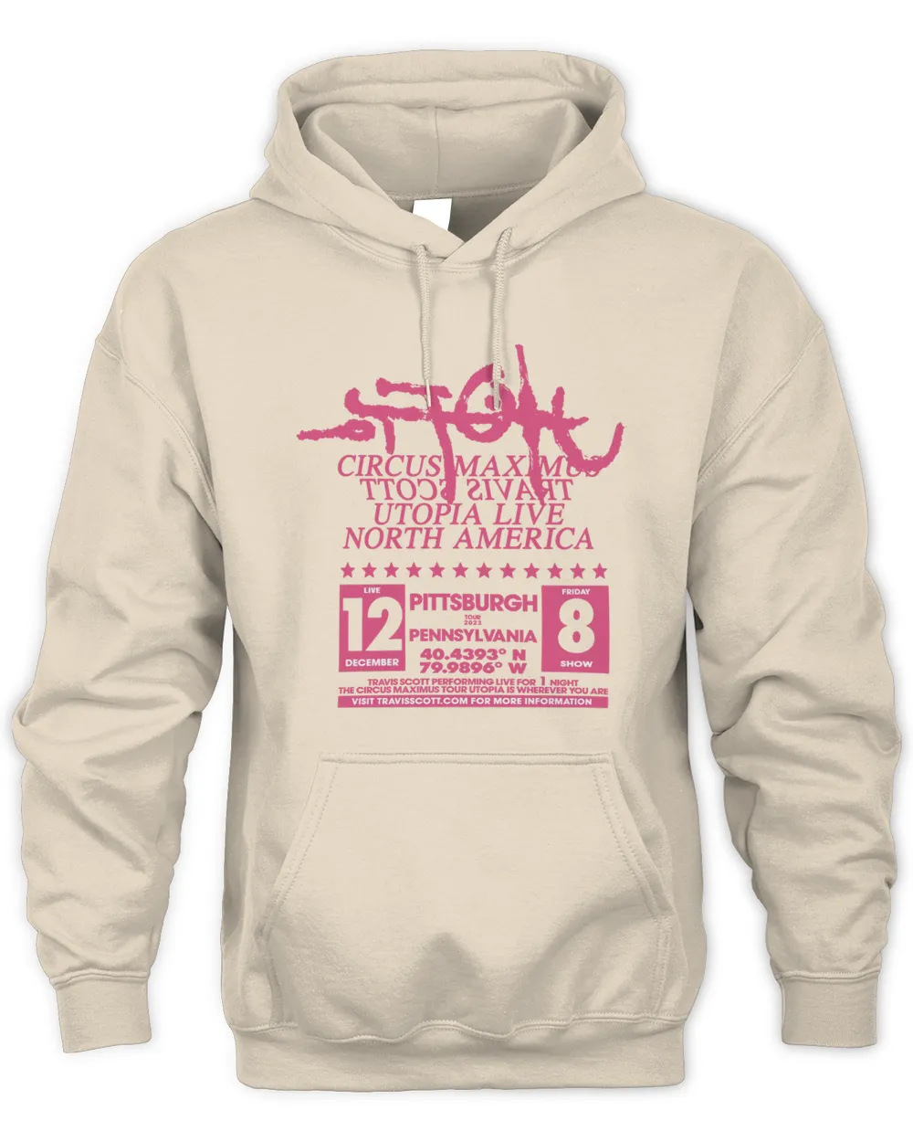 Travis Scott Tour Merch Utopia Is In Pittsburgh Hoodie