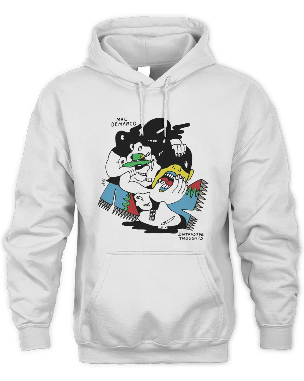 Mac Demarco Merch Mac Demarco Intrusive White Hoodie