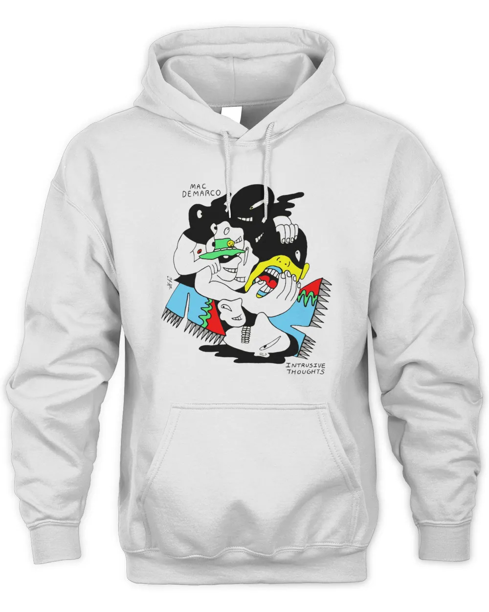 Mac Demarco Merch Intrusive White Hoodie