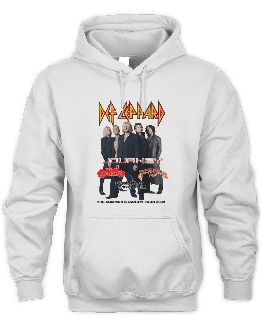 Official Def Leppard The Summer Stadium Tour Cheap Trick Hoodie