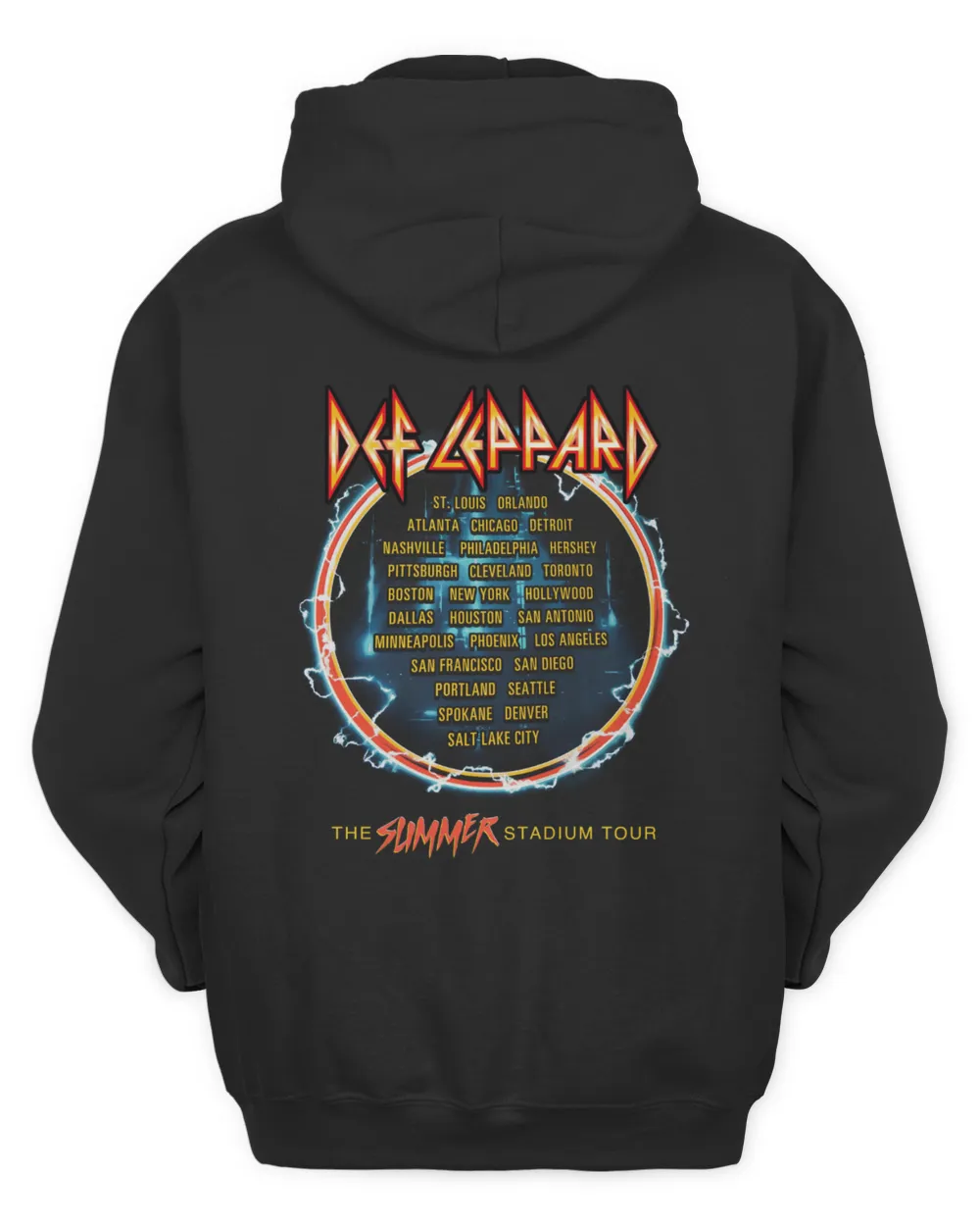 Def Leppard Merch The Summer Stadium Tour Hoodie