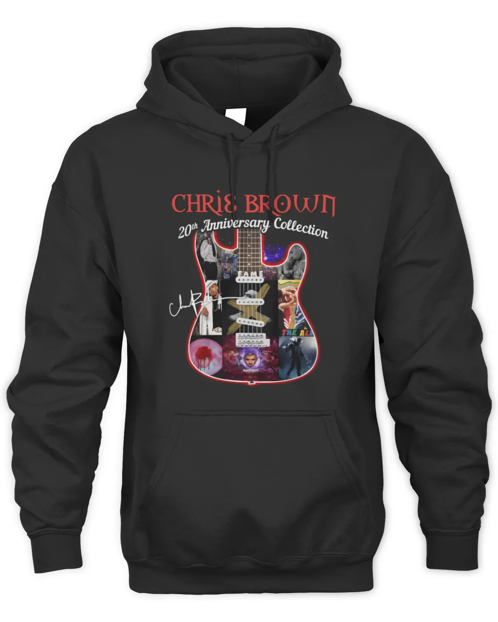 Chris Brown 20Th Anniversary Collection Best Artist Hoodie Black