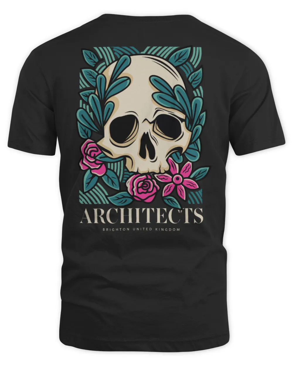 Architects Merch Floral Skull Shirt