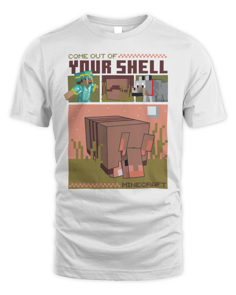 Minecraft Merchandise Come Out Of Your Shell Shirt