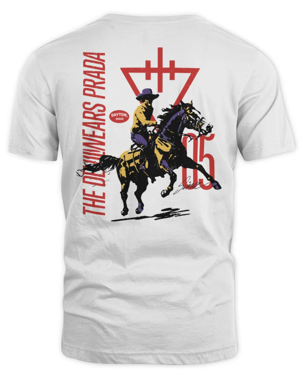 The Devil Wears Prada Merch Cowboy T-Shirt White