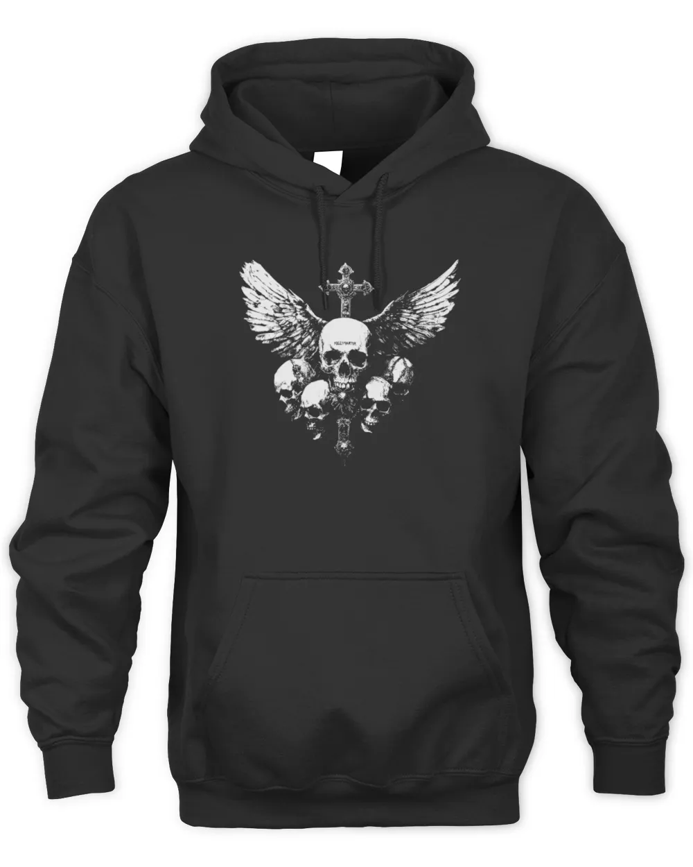 Killsmartyr Merch Skulls And Wings Hoodie