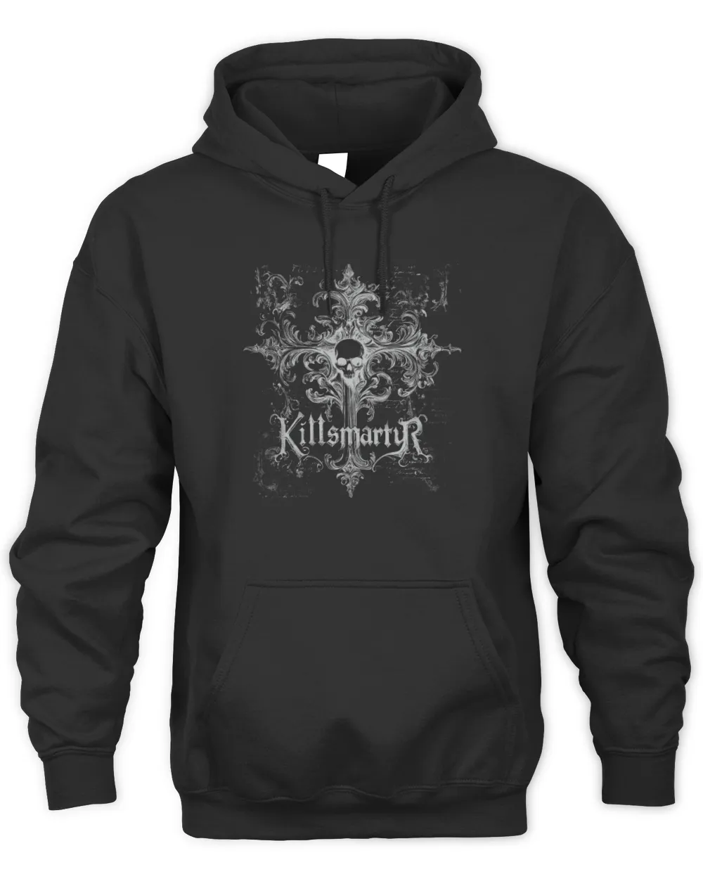 Killsmartyr Merch Skull Cross Hoodie