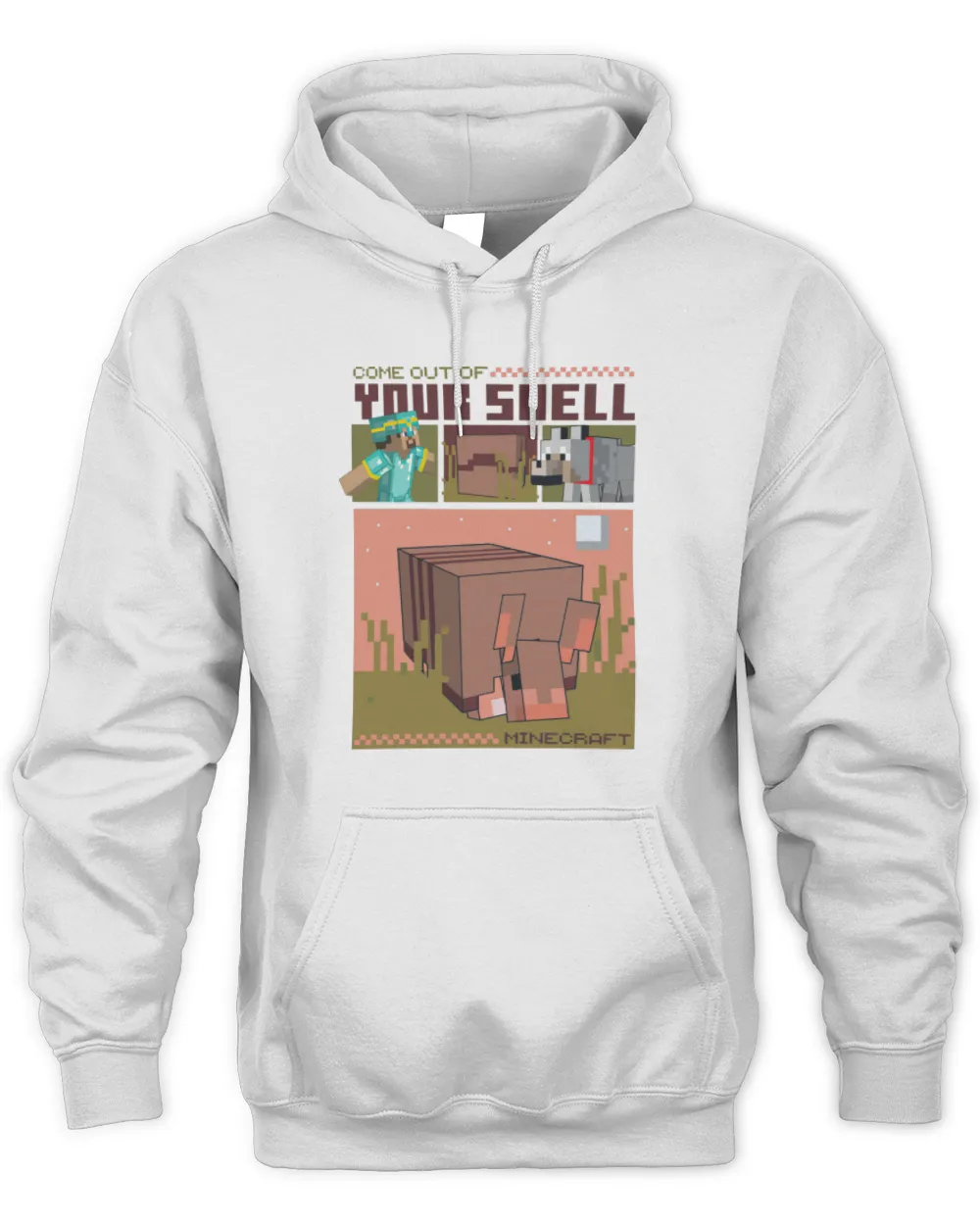 Minecraft Merchandise Come Out Of Your Shell Hoodie