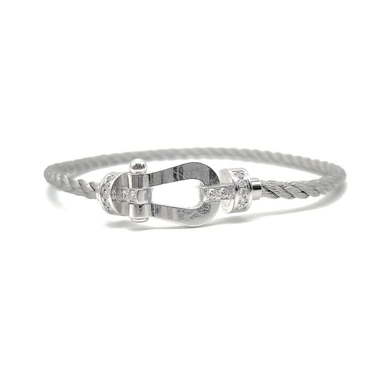 Fred Frosted Diamond Bracelet Medium L184075 134624832