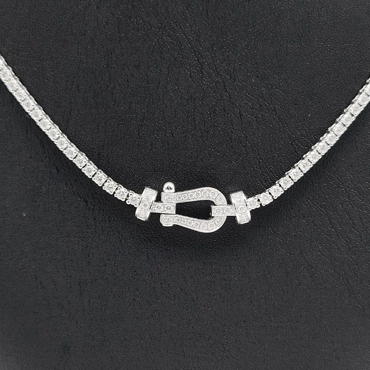 Fred Frosted Diamond Necklace Medium 7J0297 L561670 134641441