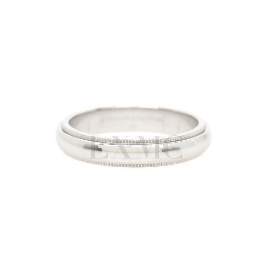 Tiffany & Co Tiffany Together Milgrain Band Ring Platinum 4mm 17.5 134547401