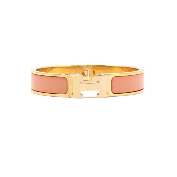 Hermes PM Pink Gold Plated Women's Bracelet 50810 134334600