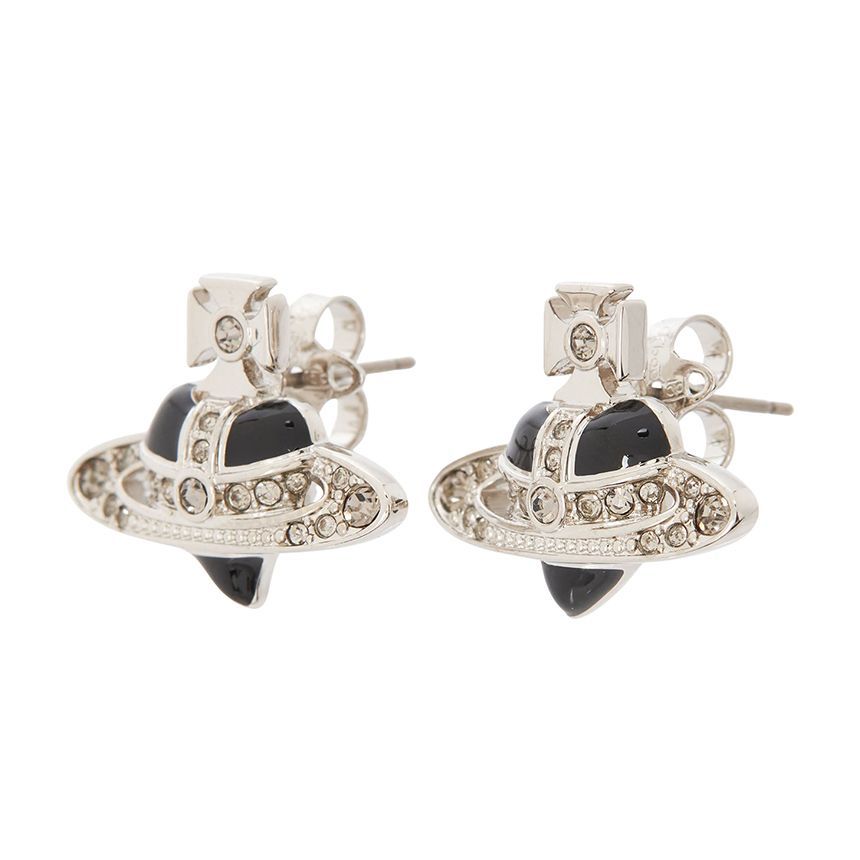 Vivienne Westwood New Diamante Heart Earrings 134249665