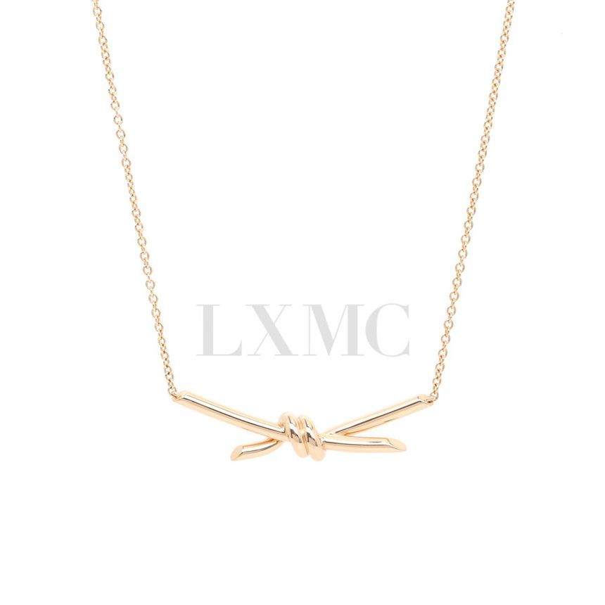 Tiffany & Co Tiffany Note Necklace 18K Rose Gold Pendant Note Necklace 12345 134041285
