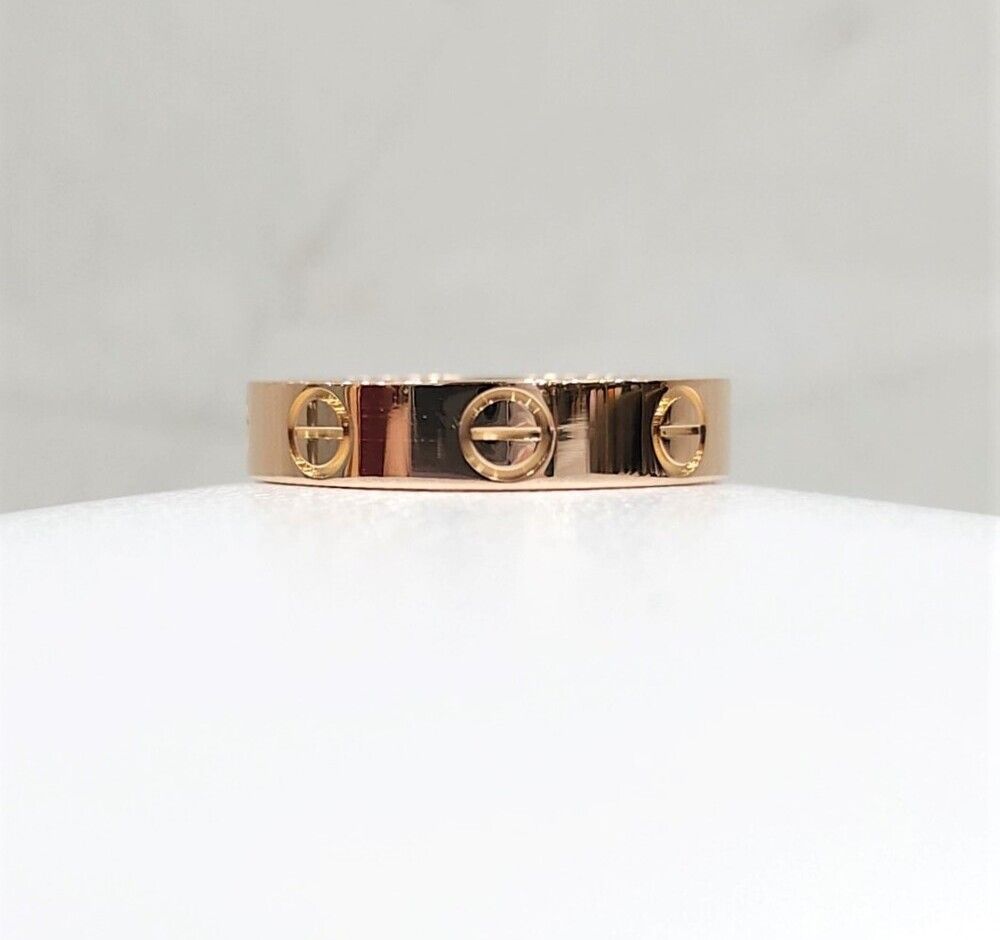 Cartier Love Band Ring Small 18K Pink Gold 47 - SKU 133672794