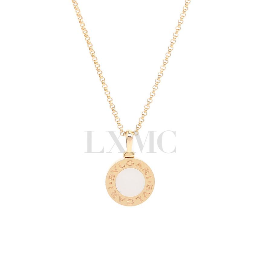 Bulgari Pendant Necklace 18K Gold Mother of Pearl 12345 134041080