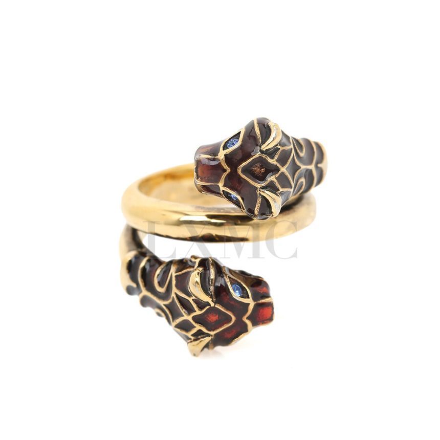 Gucci Tiger Head Ring 402269 Gold Brass 17 133586237