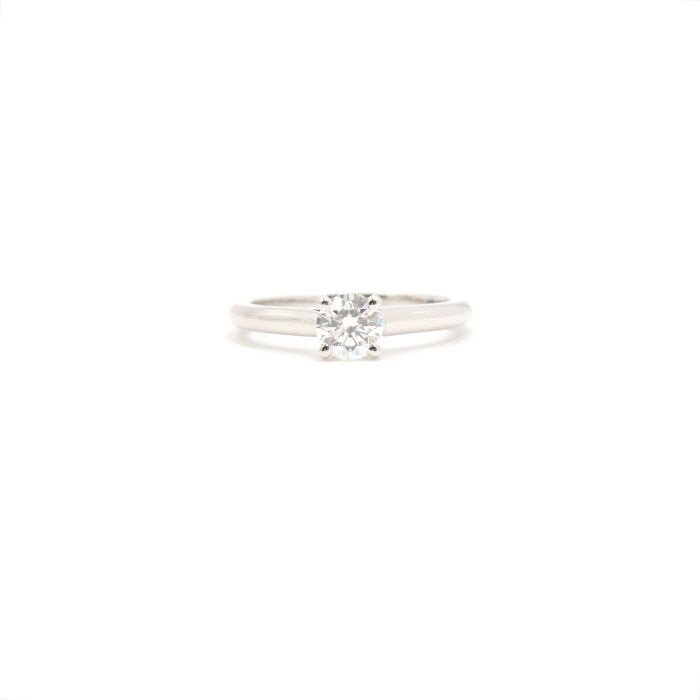 Cartier Platinum 1895 Solitaire Diamond Wedding Ring N41391 0.58ct VVS1 - Size 13 133516716