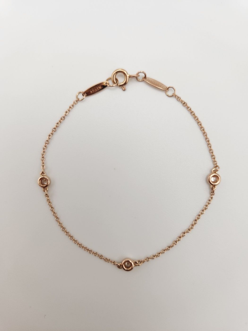 Tiffany & Co Tiffany Elsa Peretti Diamond Bracelet Rose Gold A+ 133475401