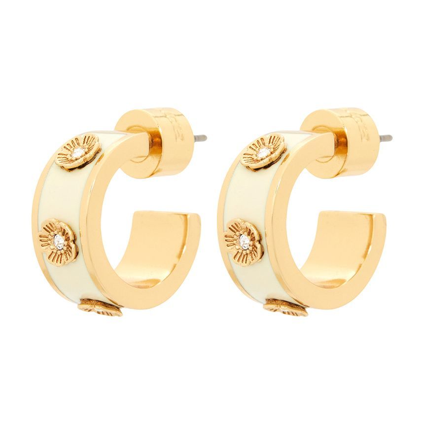 Coach Signature Tea Rose Women's Earrings 518051 GLD 100 133468209