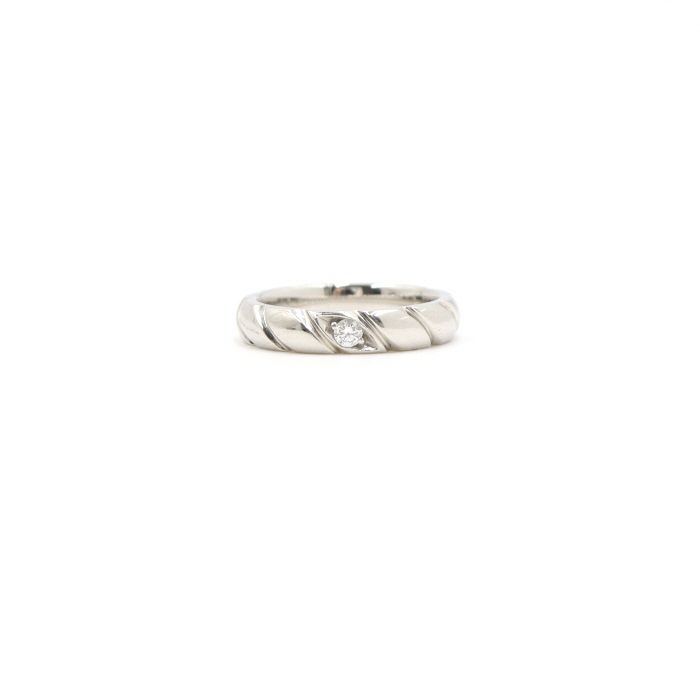 CHAUMET Platinum 1P Diamond TORSADE Ring 35mm Size 7 - SKU 081854 133517260