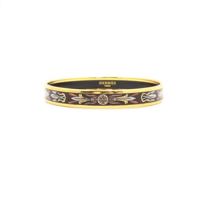 Hermes Black Embellished Savannah Bangle Bracelet for Women aa50359 133462339