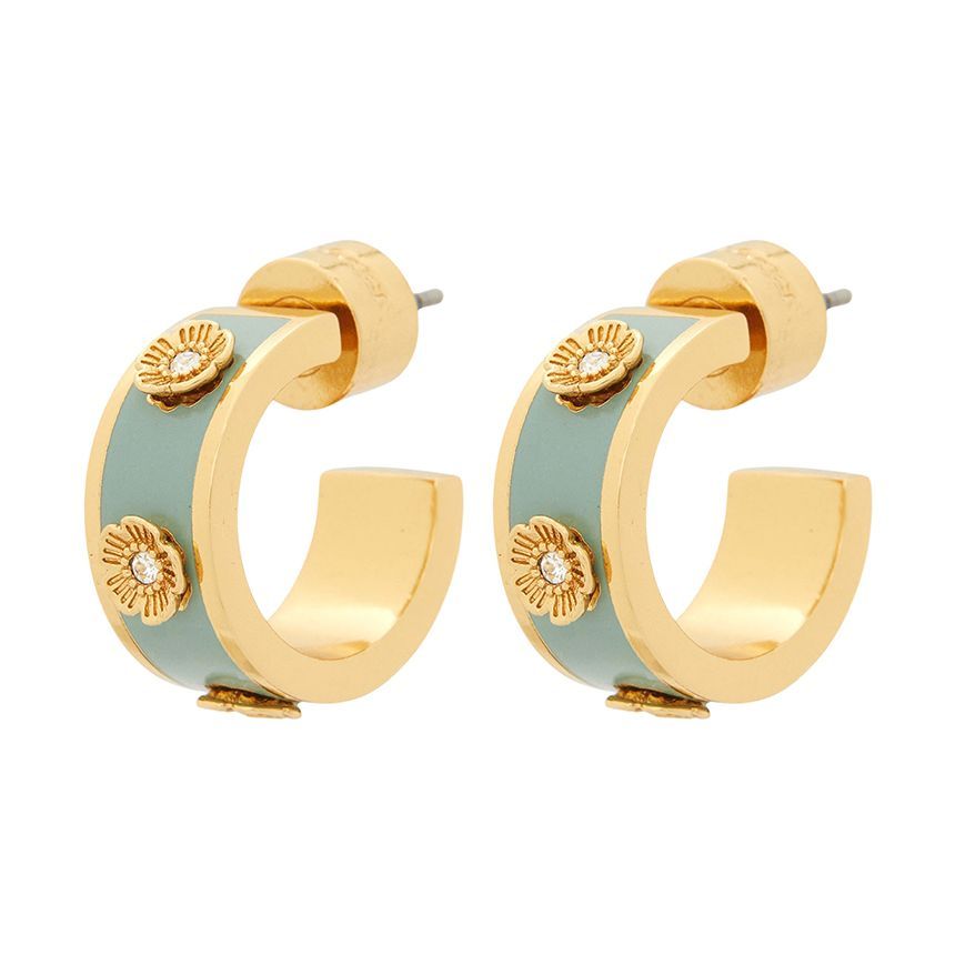Coach Signature Tea Rose Women's Earrings 518051 GLD 300 133468210