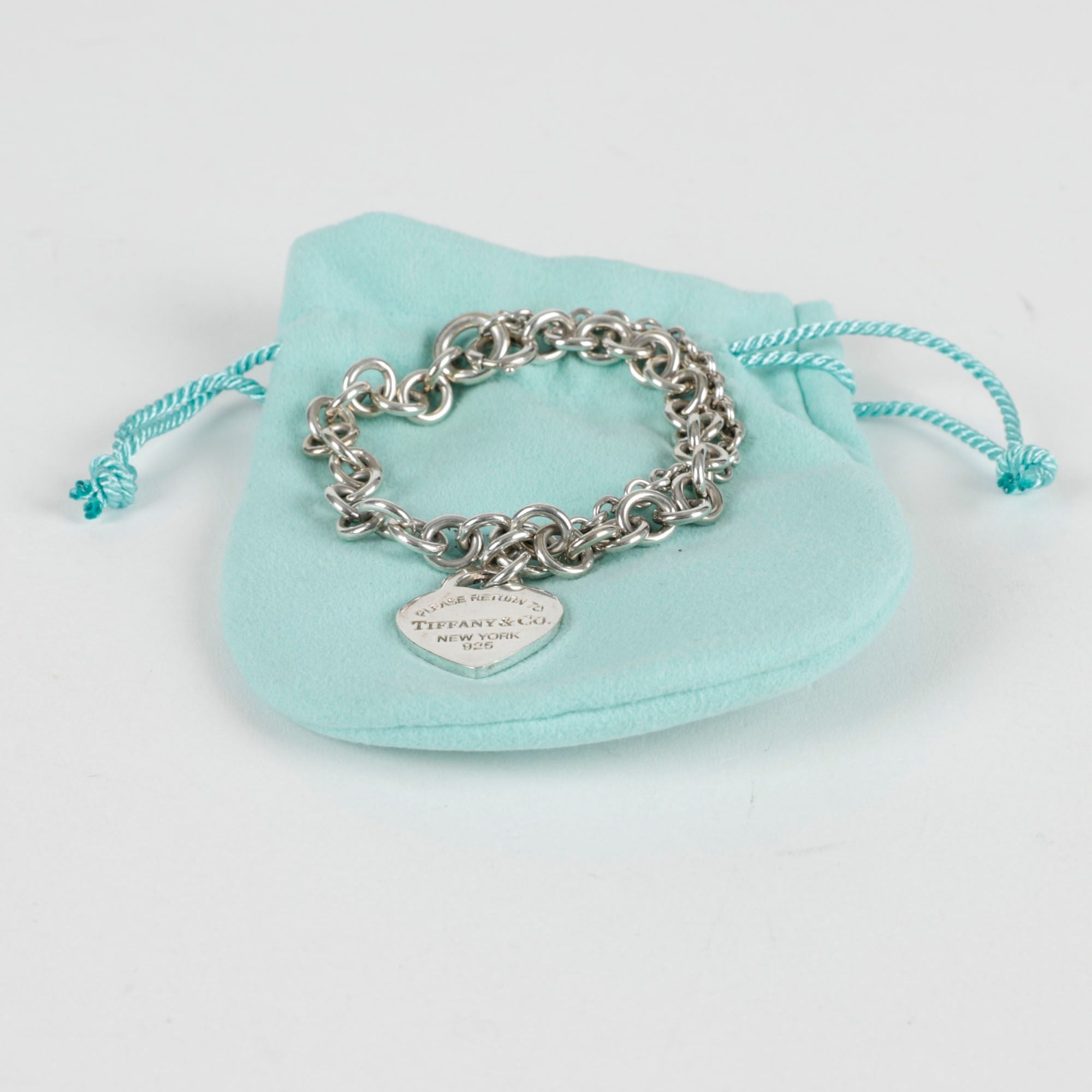 Tiffany & Co Heart Pendant Double Chain Bracelet - Return to Heart Pendant Double Chain Bracelet 132797841