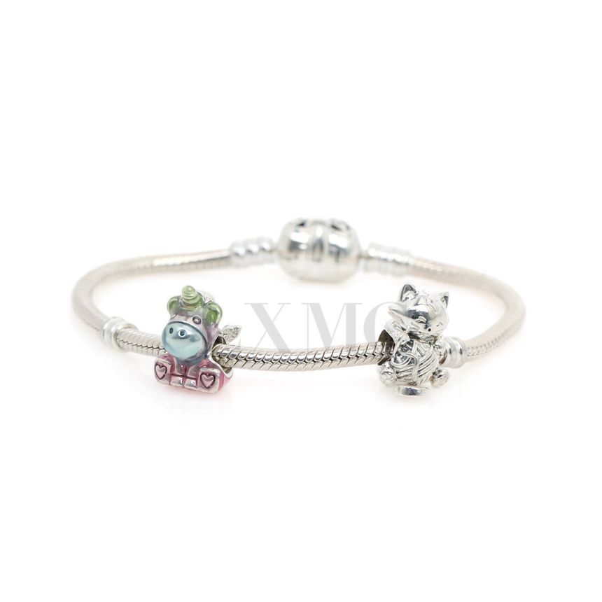 Pandora Heart Silver Bracelet Charms Bangle 132716203