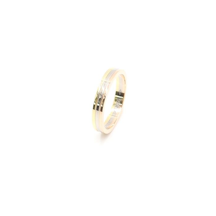 Cartier B40522 18K Tri-Color Gold 35mm Vendome Trinity Wedding Band Ring 16 96047021