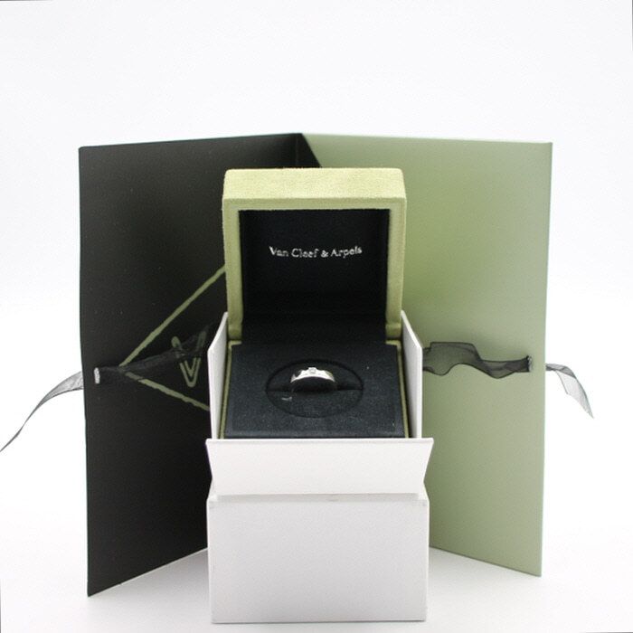 Van Cleef & Arpels Platinum Trousseau Etoile Wedding Band Ring 6 aa09342 24710804