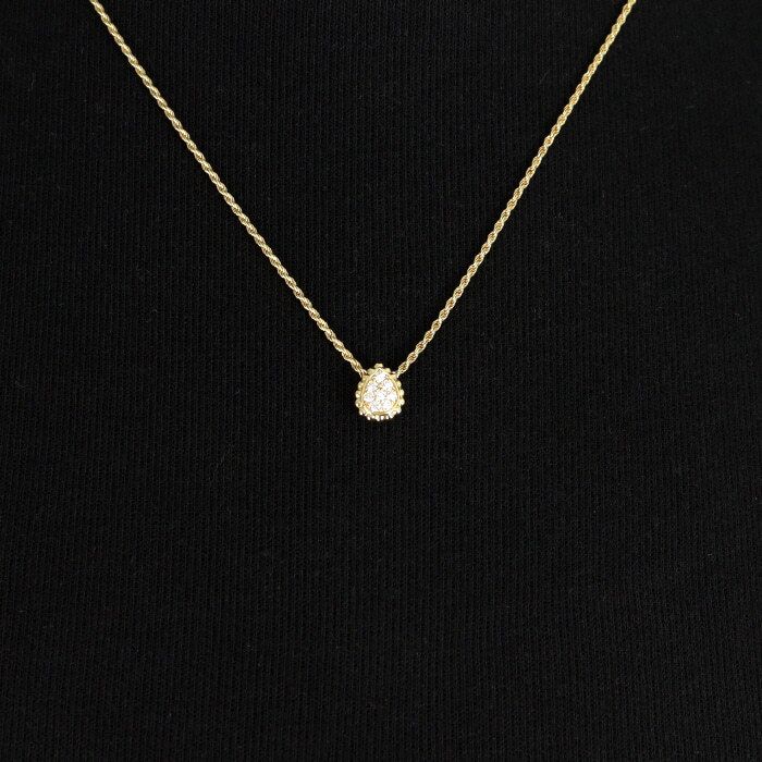 Boucheron 18K Yellow Gold Diamond Motif XS Serpent Boheme Pendant Necklace JPN00611 98807045