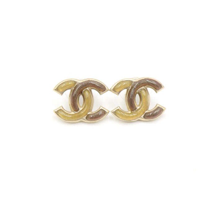 CHANEL 14 Season Resin CC Earrings 49932 132235545