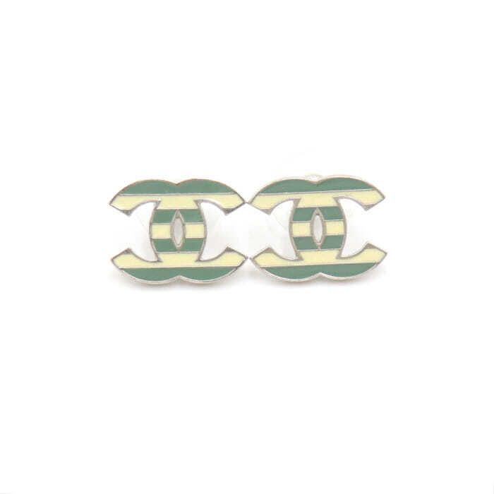 CHANEL 13th Season Stripe CC Logo Earrings aa49933 132235539