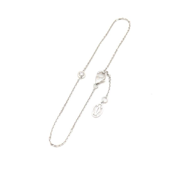 Cartier 18K White Gold Diamond Bracelet B60455 004ct 1P 131682775