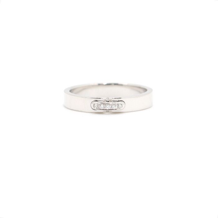 CHAUMET Platinum Liens Evidence 5P Diamond Wedding Band Ring 8 123881070