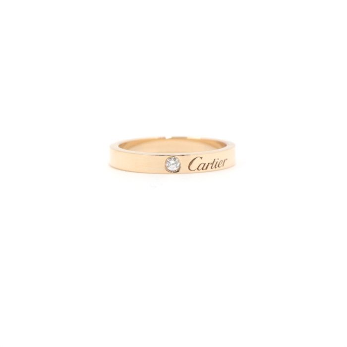 Cartier 3mm Diamond Wedding Band Ring Size 14 aa48380 127639795
