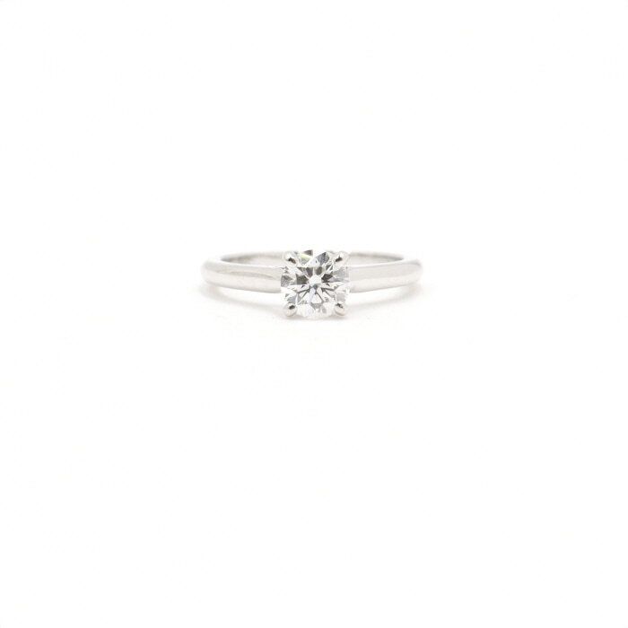 Cartier Platinum 1895 Solitaire 0.54 Carat VVS2 Diamond Wedding Ring 5 124783817