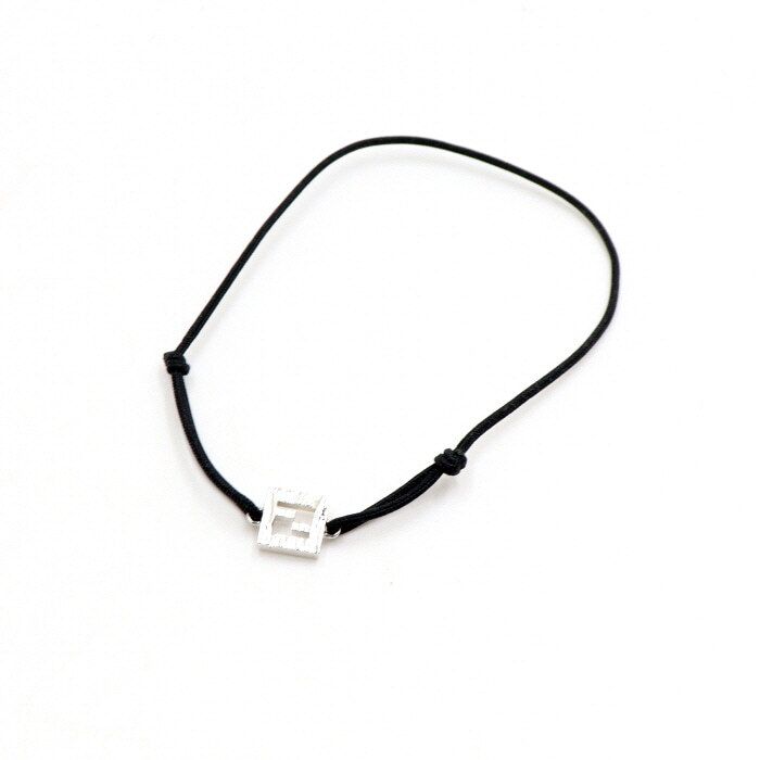 Fendi FF Black Ribbon Men's Bracelet 7AJ850 A46450 121382098