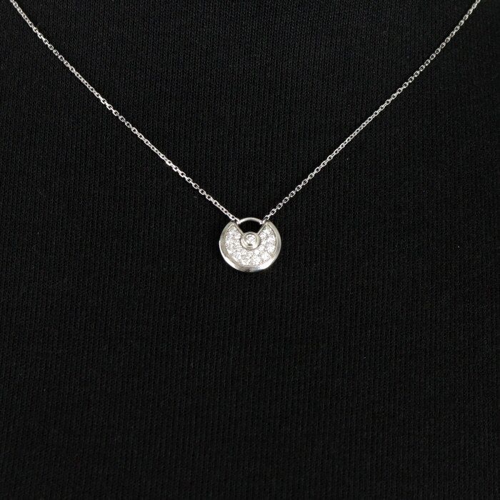 Cartier Amulette de XS Necklace in 18K White Gold with 0.25CT Diamonds B3047300 120692923
