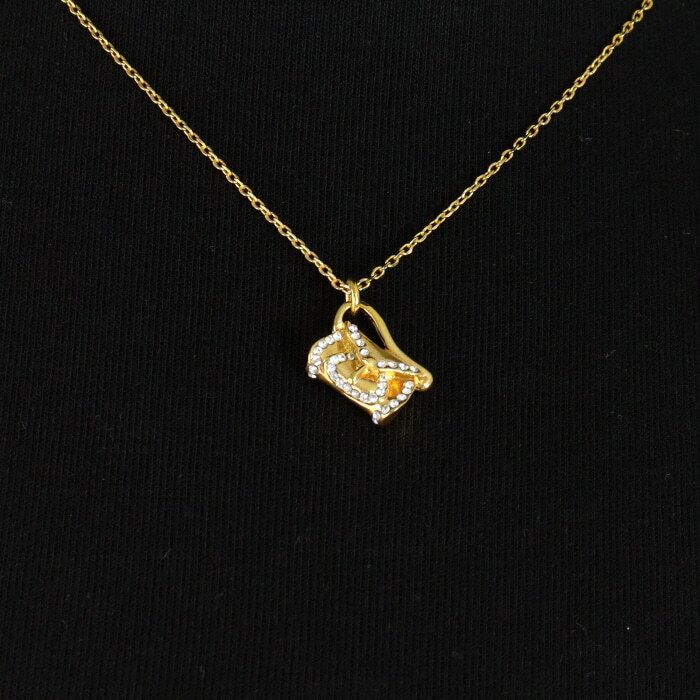 Celine Women's Necklace with Gold Logo Pendant 462506BAG 119403249