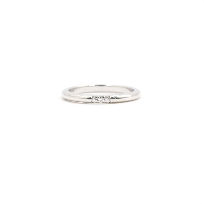 Tiffany & Co Platinum 3P Diamond Wedding Band Ring 10 117085525