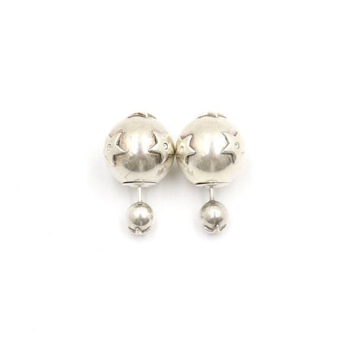 Dior Silver Star Ball Drop Earrings aa45190 118468872