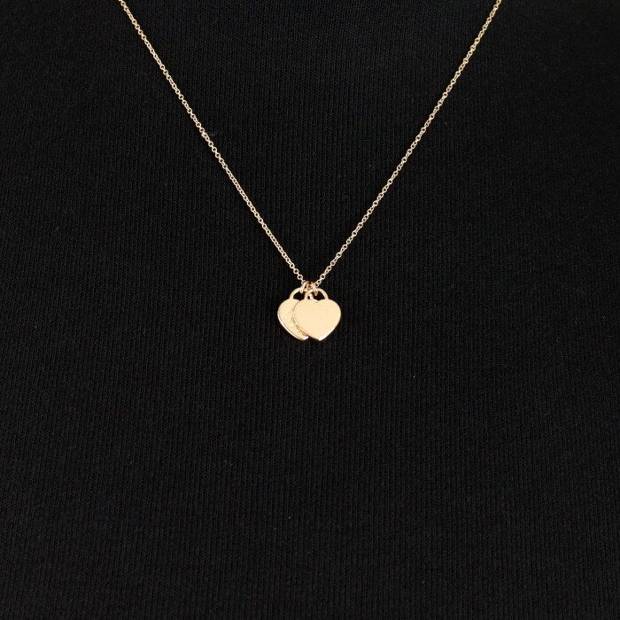 Tiffany & Co Return to Tiffany Double Heart Necklace aa43488 112624510