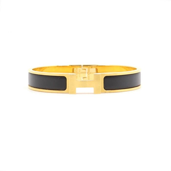 Hermes H703203 HH Clickashew Gold Hardware Noir Matte Bracelet Men Bracelet 44416 115625966