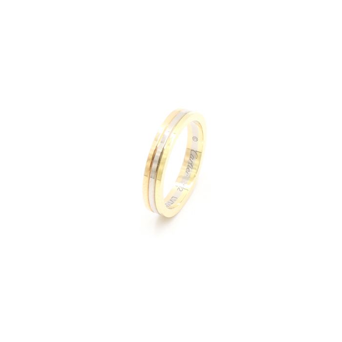 Cartier Trinity Wedding Band Ring 18K Three-Tone Gold 35mm B40522 101109574
