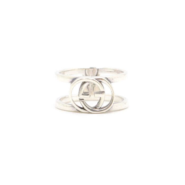 Gucci Interlocking G Wide Open Band Ring 295716 101936434