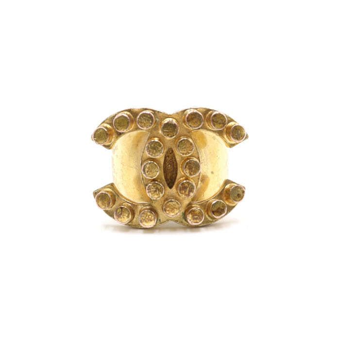 CHANEL CC Wide Band Ring 13 105206264